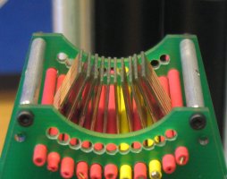 Figure 1a: Picture of the stress 2 tactile dispay with it's array of 8 by 8 actuators. 