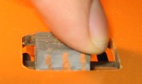 Figure 3c: Picture of a fingerpad in contact with the tactile display.