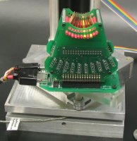 Figure 1b: A picture of the tactile display mounted on a passive plannar carrier.
